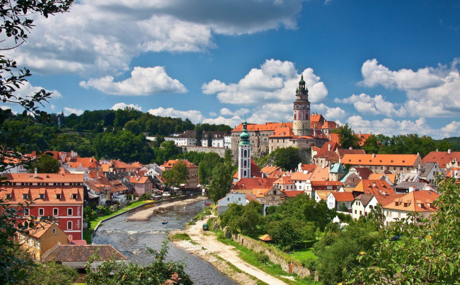 Обои картинки фото 268, esk&, 253, krumlov, czech, republic, города, панорамы, здания, Чехия, Чески-крумлов, cesky, влтава, река