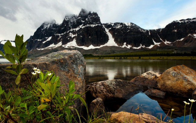 Обои картинки фото canada, rocky, mountains, природа, горы, река