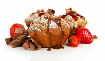 Картинка еда пирожные кексы печенье крем клубника фрукты шоколад cream сладкое sweet food strawberry fruit chocolate