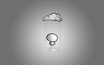 Картинка рисованные минимализм облако дождь