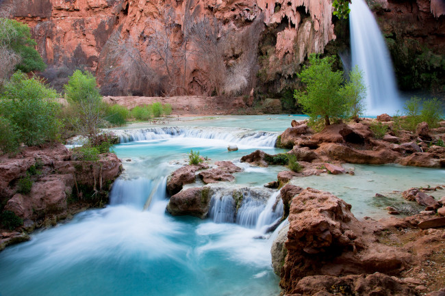 Обои картинки фото природа, водопады, поток, вода