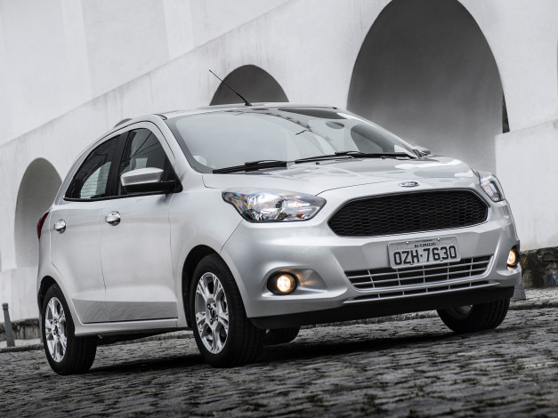 Обои картинки фото автомобили, ford, ka, br-spec, 2014г, светлый