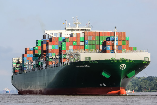 Обои картинки фото thalassa avra, корабли, грузовые суда, контейнеровоз