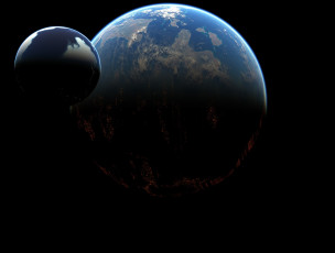 Картинка космос земля планеты вселенная галактика