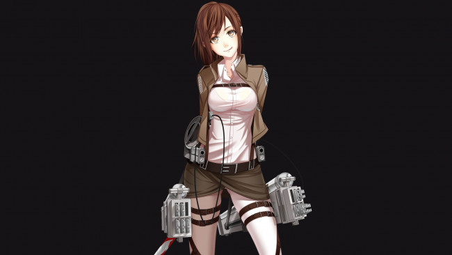 Обои картинки фото аниме, shingeki no kyojin, sasha, browse