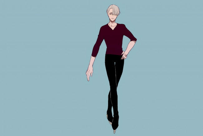 Обои картинки фото аниме, yuri on ice, victor, nikiforov