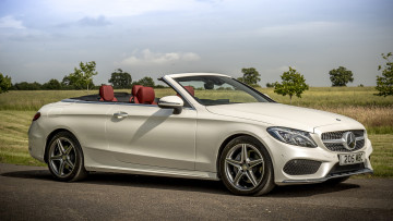 обоя mercedes-benz c class c220 d-cabriolet 2017, автомобили, mercedes-benz, 2017, d-cabriolet, c220, class, c