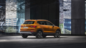 обоя seat ateca suv 2017, автомобили, seat, 2017, suv, ateca, оранжевый