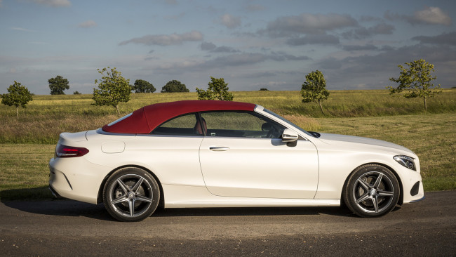 Обои картинки фото mercedes-benz c class c220 d-cabriolet 2017, автомобили, mercedes-benz, 2017, d-cabriolet, c220, class, c