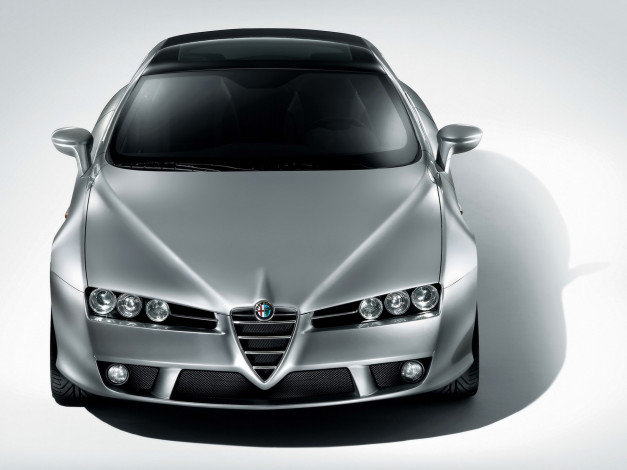 Обои картинки фото 2005, alfa, romeo, brera, автомобили