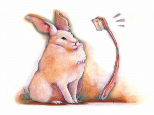 Картинка рисованные животные зайцы кролики