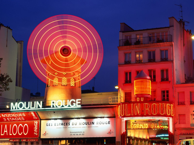 Обои картинки фото moulin, rouge, paris, france, города, париж, франция