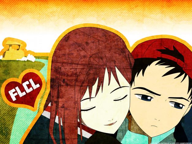 Обои картинки фото аниме, flcl