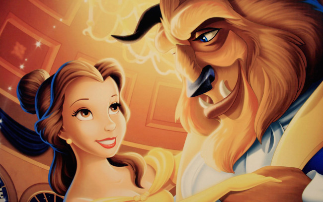 Обои картинки фото мультфильмы, beauty, and, the, beast