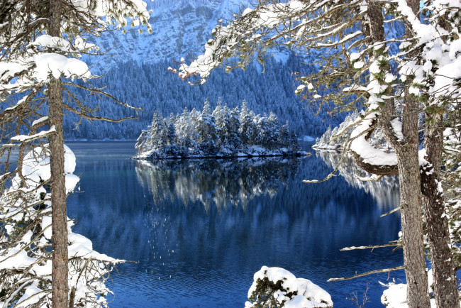 Обои картинки фото природа, зима, сказка