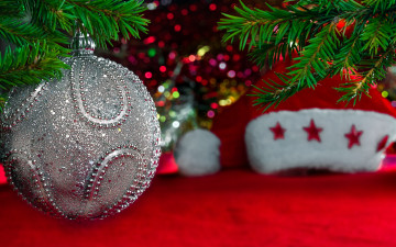 Картинка праздничные шары рождество украшения новый год decoration christmas merry
