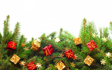 Картинка праздничные украшения новый год подарки рождество gifts decoration елка xmas christmas merry