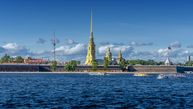 Обои картинки фото peter and paul fortress, города, санкт-петербург,  петергоф , россия, крепость