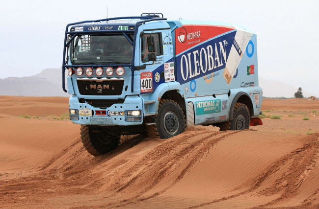 Обои картинки фото спорт, авторалли, man, truck, tgs, 18-480, rally