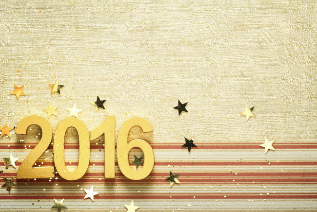 Обои картинки фото праздничные, - разное , новый год, цифры, новый, год, golden, new, year, happy, 2016