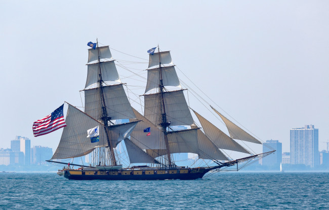 Обои картинки фото niagara, корабли, парусники, паруса, мачты