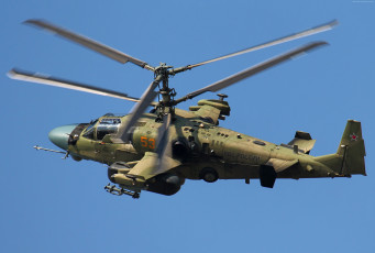 Картинка ка-+52 авиация вертолёты боевой вертолёт ка- 52 аллигатор разведывательно+ударный hokum+b