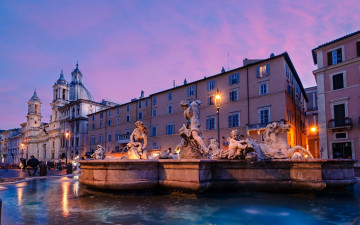 обоя города, рим,  ватикан , италия, фонтан