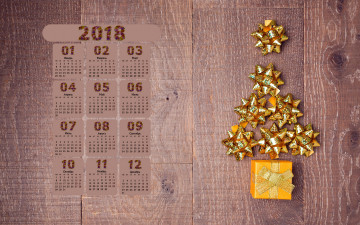 обоя календари, праздники,  салюты, коробка, 2018