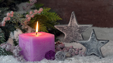 Картинка праздничные новогодние+свечи звездочки огонек свеча