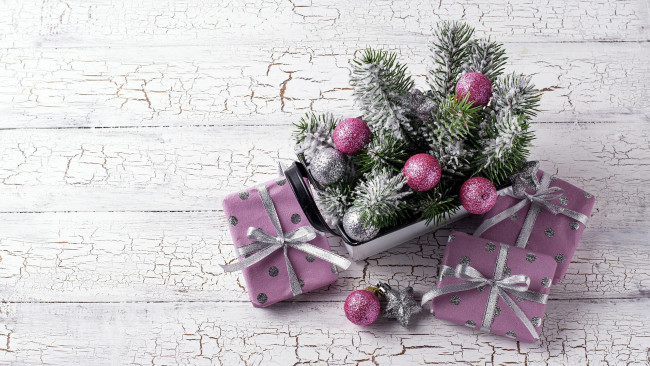 Обои картинки фото праздничные, подарки и коробочки, шарики, банты, подарки, ленты