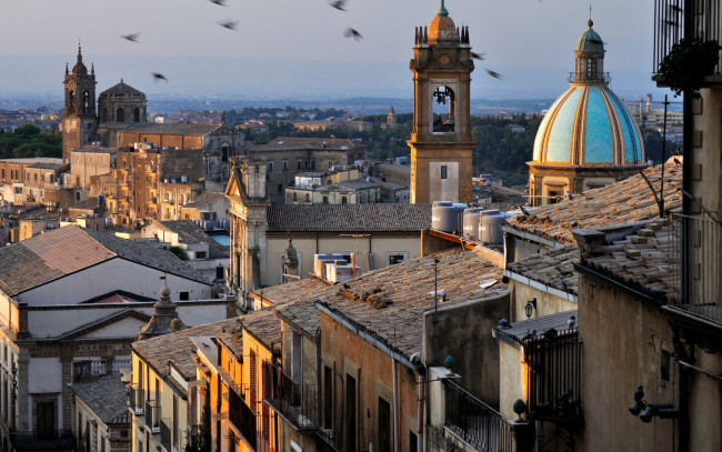 Обои картинки фото caltagirone, sicily, italy, города, - панорамы