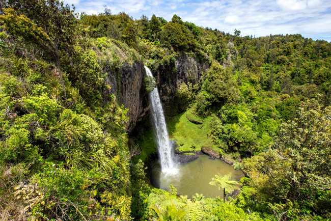 Обои картинки фото bridal veil falls, new zealand, природа, водопады, bridal, veil, falls, new, zealand