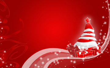 Картинка праздничные векторная+графика+ новый+год ёлка подарки