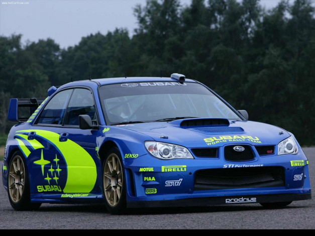 Обои картинки фото subaru, impreza, wrc, prototype, 2006, автомобили