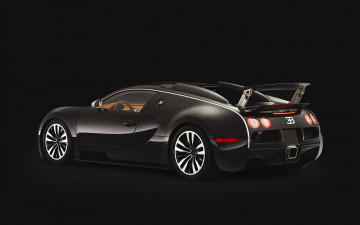 Картинка bugatti veyron sang noir 2008 3д графика modeling моделирование