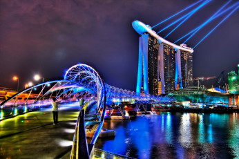 обоя сингапур, города, hdr