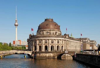 Картинка berlin bode museum города берлин германия мост музей