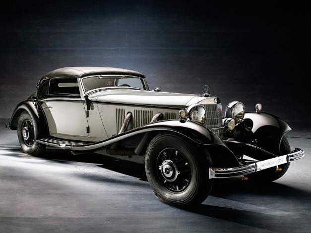 Обои картинки фото автомобили, классика, авто, 1935, mercedes benz, 500k, cabriolet a