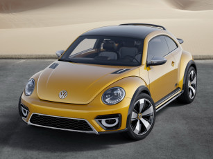 обоя автомобили, volkswagen, желтый, beetle