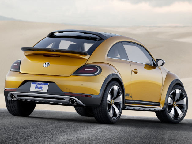 Обои картинки фото автомобили, volkswagen, желтый, beetle
