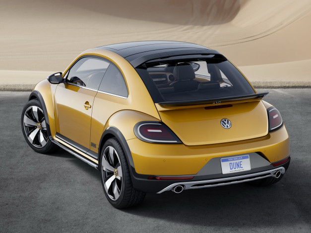 Обои картинки фото автомобили, volkswagen, желтый, beetle