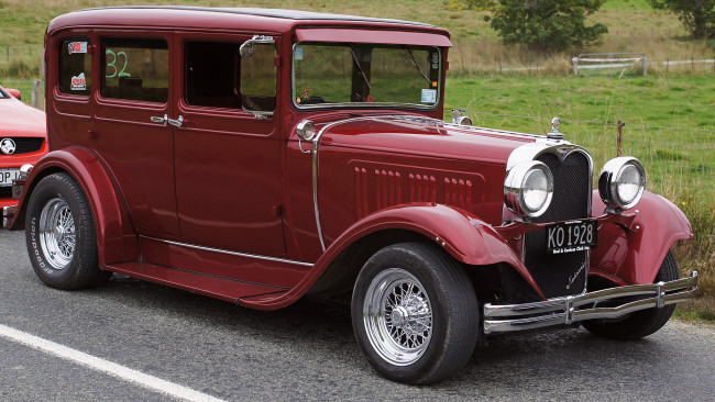 Обои картинки фото 1928 dodge sedan hot rod, автомобили, выставки и уличные фото, автомобиль, классика, ретро