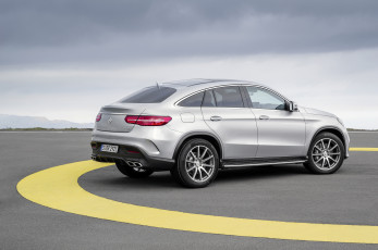 обоя автомобили, mercedes-benz, mercedes-amg, серый, coupе, 2015г, c292, gle, 63