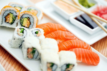 Картинка еда рыба +морепродукты +суши +роллы кухня ассорти роллы суши японская