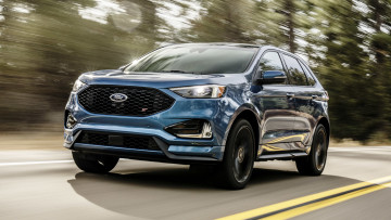 обоя ford edge st 2019, автомобили, ford, 2019, st, edge, blue
