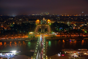 Картинка города париж франция ночь огни
