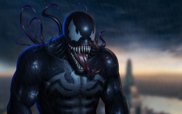 Картинка веном фэнтези существа venom монстр