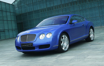 обоя автомобили, bentley, driving, mulliner, синий, spec, continental, gt