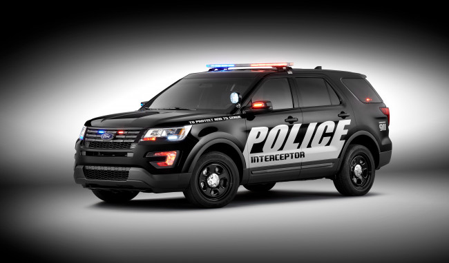 Обои картинки фото автомобили, полиция, u502, utility, police, ford, 2016г, interceptor