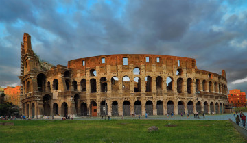 Картинка города -+исторические +архитектурные+памятники колизей архитектура рим италия небо